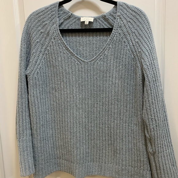 BOGO NWOT Soft & Cozy Lucky Blue Knit Sweater - Picture 6 of 7